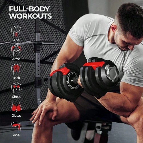 Adjustable dumbbell set 5kg - adjustable,