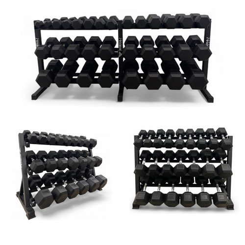Hex dumbbells set 50kg - dumbbells, 2.5–50kg
