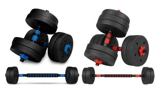 Adjustable dumbbell barbell - dumbbell, &