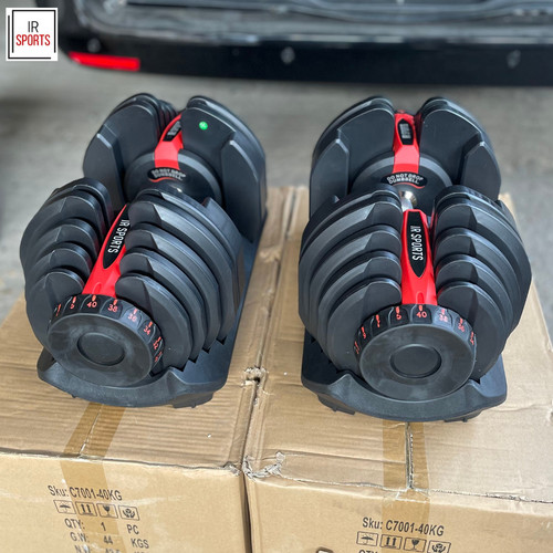 Adjustable dumbbell set - adjustable, 40kg