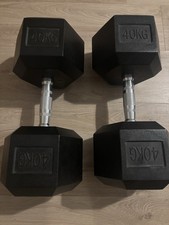 40kg HEX Style Dumbbell Set